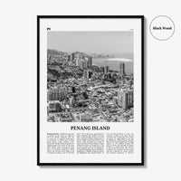 Penang Island Print Black and White, Penang Island Wall Art, Penang Island Poster, Penang Island Photo, Penang Island Wall Decor, Malaysia