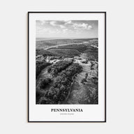 Pennsylvania Portrait B&W Poster
