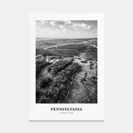 Pennsylvania Portrait B&W Poster