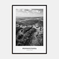 Pennsylvania Portrait B&W Poster