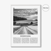 Pennsylvania Print Black and White No 1, Pennsylvania Art, Pennsylvania Poster, Pennsylvania Photo, Pennsylvania Décor, Pennsylvania Map
