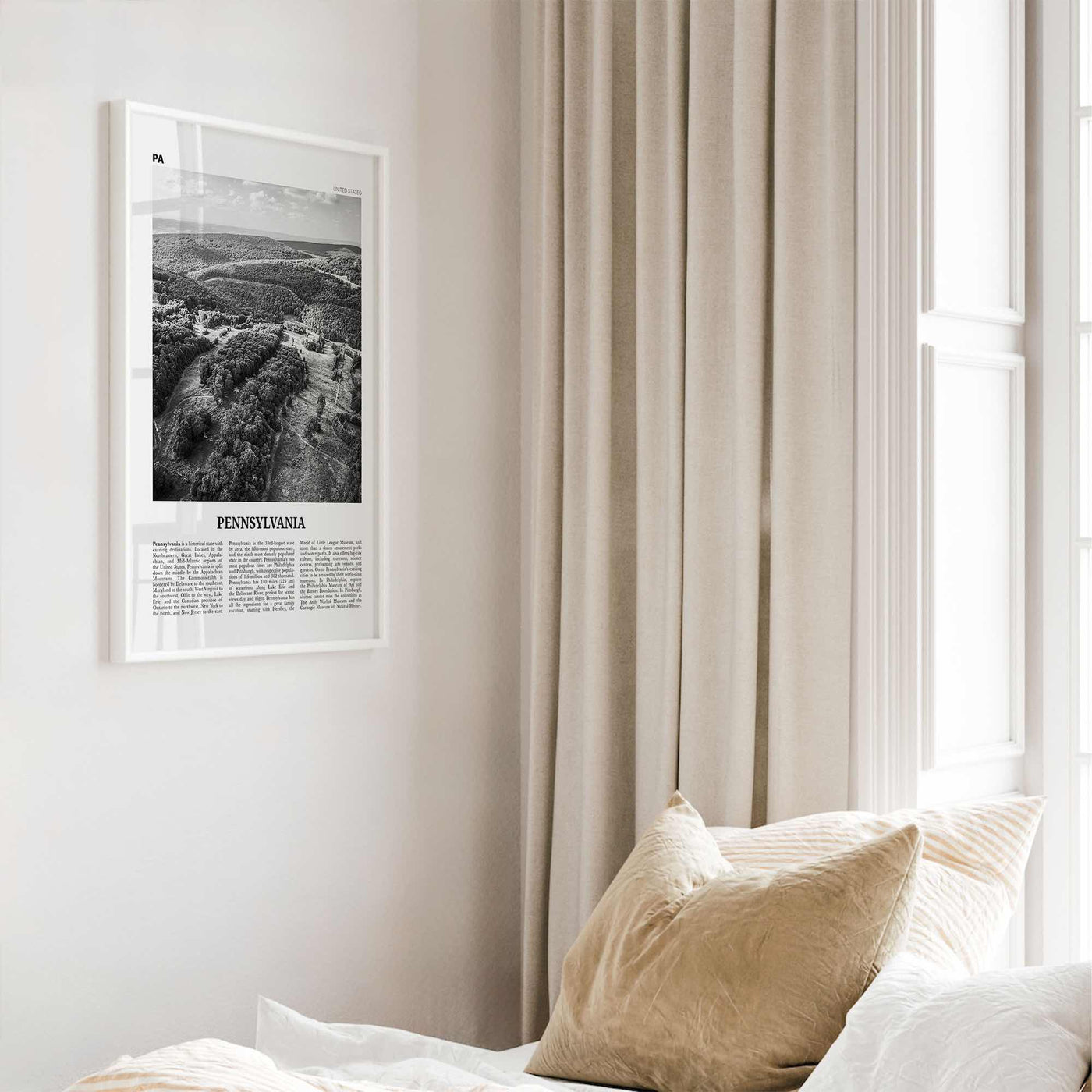 Pennsylvania Print Black and White No 2, Pennsylvania Wall Art, Pennsylvania Poster, Pennsylvania Photo, USA, United States, North America