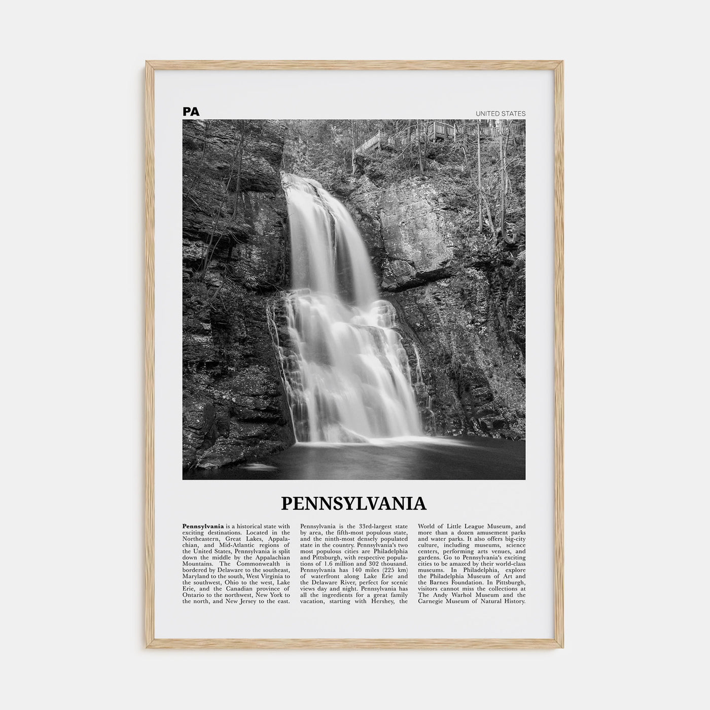 Pennsylvania Travel B&W No 4 Poster