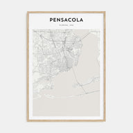 Pensacola Map Portrait Poster