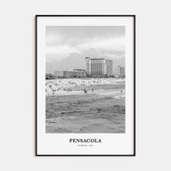 Pensacola Portrait B&W No 1 Poster