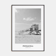 Pensacola Portrait B&W No 2 Poster