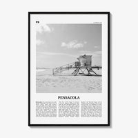 Pensacola Print Black and White No 1, Pensacola Wall Art, Pensacola Poster, Pensacola Photo, Pensacola Wall Décor, Florida, USA