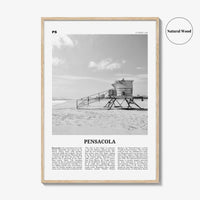 Pensacola Print Black and White No 1, Pensacola Wall Art, Pensacola Poster, Pensacola Photo, Pensacola Wall Décor, Florida, USA