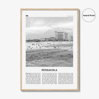 Pensacola Print Black and White No 2, Pensacola Wall Art, Pensacola Poster, Pensacola Photo, Pensacola Wall Décor, Florida, USA