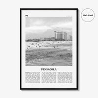 Pensacola Print Black and White No 2, Pensacola Wall Art, Pensacola Poster, Pensacola Photo, Pensacola Wall Décor, Florida, USA