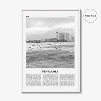 Pensacola Print Black and White No 2, Pensacola Wall Art, Pensacola Poster, Pensacola Photo, Pensacola Wall Décor, Florida, USA