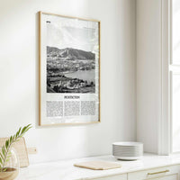 Penticton Print Black and White, Penticton Wall Art, Penticton Poster, Penticton Photo, Penticton Wall Décor, British Columbia, Canada