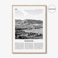 Penticton Print Black and White, Penticton Wall Art, Penticton Poster, Penticton Photo, Penticton Wall Décor, British Columbia, Canada