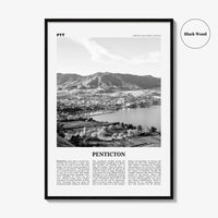 Penticton Print Black and White, Penticton Wall Art, Penticton Poster, Penticton Photo, Penticton Wall Décor, British Columbia, Canada