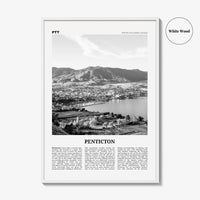 Penticton Print Black and White, Penticton Wall Art, Penticton Poster, Penticton Photo, Penticton Wall Décor, British Columbia, Canada
