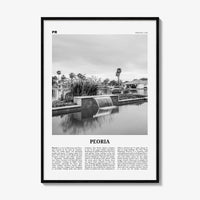 Peoria Print Black and White Arizona, Peoria Wall Art, Peoria Poster, Peoria Photo, Peoria Wall Décor, Peoria Map, USA