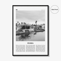 Peoria Print Black and White Arizona, Peoria Wall Art, Peoria Poster, Peoria Photo, Peoria Wall Décor, Peoria Map, USA