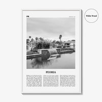 Peoria Print Black and White Arizona, Peoria Wall Art, Peoria Poster, Peoria Photo, Peoria Wall Décor, Peoria Map, USA