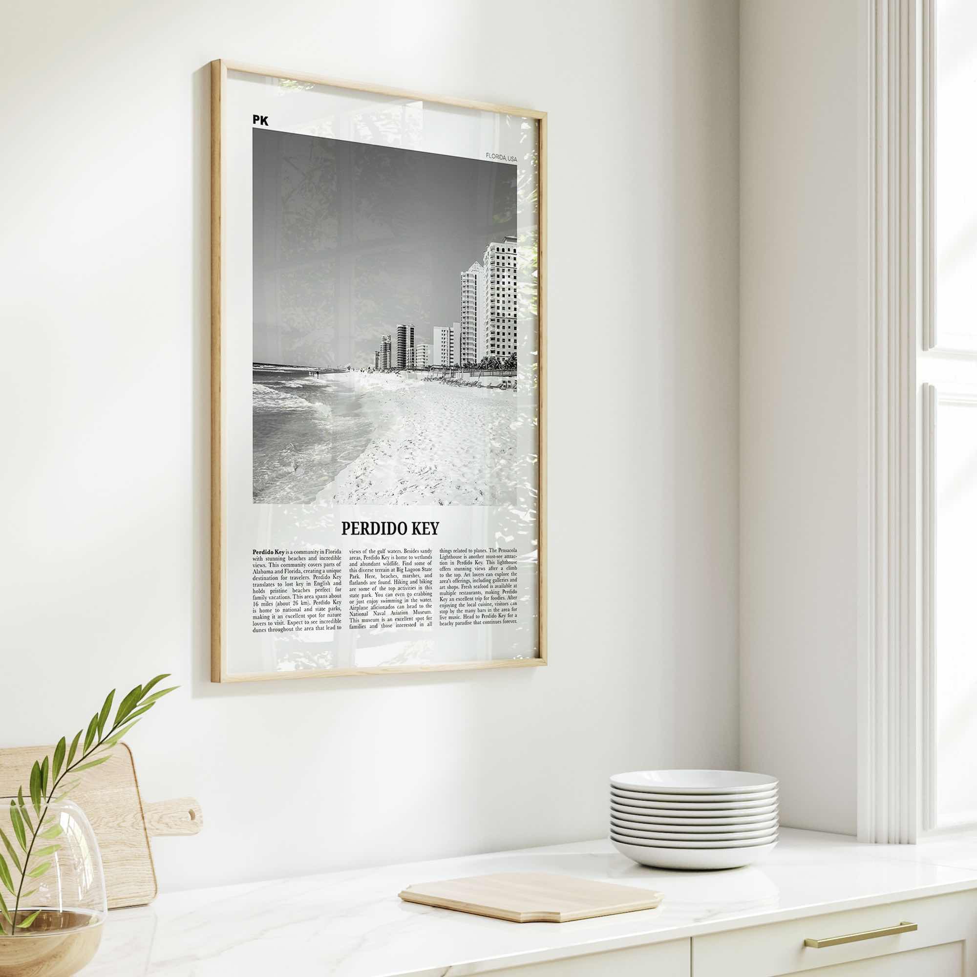 Perdido Key Print Black and White, Perdido Key Wall Art, Perdido Key Poster, Perdido Key Photo, Perdido Key Wall Décor, Florida, USA