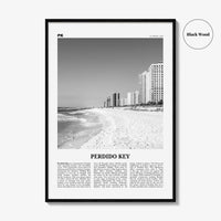 Perdido Key Print Black and White, Perdido Key Wall Art, Perdido Key Poster, Perdido Key Photo, Perdido Key Wall Décor, Florida, USA
