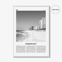 Perdido Key Print Black and White, Perdido Key Wall Art, Perdido Key Poster, Perdido Key Photo, Perdido Key Wall Décor, Florida, USA