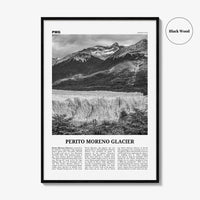 Perito Moreno Glacier Print Black and White, Perito Moreno Wall Art, Perito Moreno Poster, Perito Moreno Photo, Perito Moreno Wall Décor