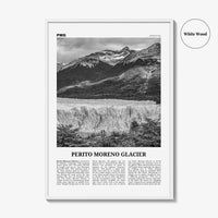 Perito Moreno Glacier Print Black and White, Perito Moreno Wall Art, Perito Moreno Poster, Perito Moreno Photo, Perito Moreno Wall Décor