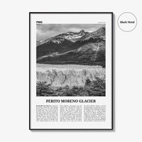 Perito Moreno Glacier Print Black and White, Perito Moreno Wall Art, Perito Moreno Poster, Perito Moreno Photo, Perito Moreno Wall Décor