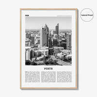 Perth Print Black and White, Perth Wall Art, Perth Poster, Perth Photo, Perth Wall Decor, City Print, Western Australia, Oceania