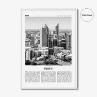 Perth Print Black and White, Perth Wall Art, Perth Poster, Perth Photo, Perth Wall Decor, City Print, Western Australia, Oceania