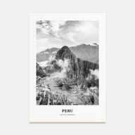 Peru Portrait B&W No 1 Poster
