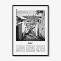 Peru Print Black and White No 2, Peru Wall Art, Peru Poster, Peru Photo, Peru Wall Decor, Country Art Print, República del Perú, America