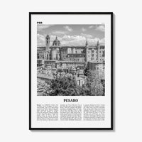 Pesaro Print Black and White, Pesaro Wall Art, Pesaro Poster, Pesaro Photo, Pesaro Wall Décor, Pesaro Map, Italy