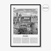 Pesaro Print Black and White, Pesaro Wall Art, Pesaro Poster, Pesaro Photo, Pesaro Wall Décor, Pesaro Map, Italy