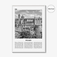Pesaro Print Black and White, Pesaro Wall Art, Pesaro Poster, Pesaro Photo, Pesaro Wall Décor, Pesaro Map, Italy