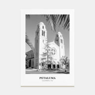 Petaluma Portrait B&W Poster