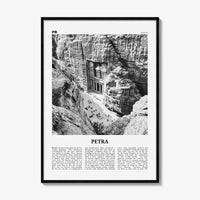 Petra Print Black and White, Petra Wall Art, Petra Poster, Petra Photo, Petra Wall Décor, Petra Map, Jordan