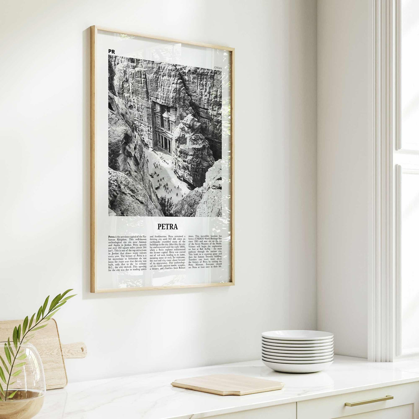 Petra Print Black and White, Petra Wall Art, Petra Poster, Petra Photo, Petra Wall Décor, Petra Map, Jordan