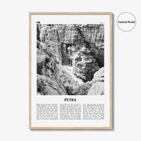 Petra Print Black and White, Petra Wall Art, Petra Poster, Petra Photo, Petra Wall Décor, Petra Map, Jordan