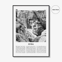 Petra Print Black and White, Petra Wall Art, Petra Poster, Petra Photo, Petra Wall Décor, Petra Map, Jordan