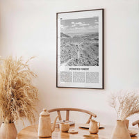 Petrified Forest National Park Print Black and White, Petrified Forest Wall Art, Petrified Forest Poster, Petrified Forest, Arizona, USA