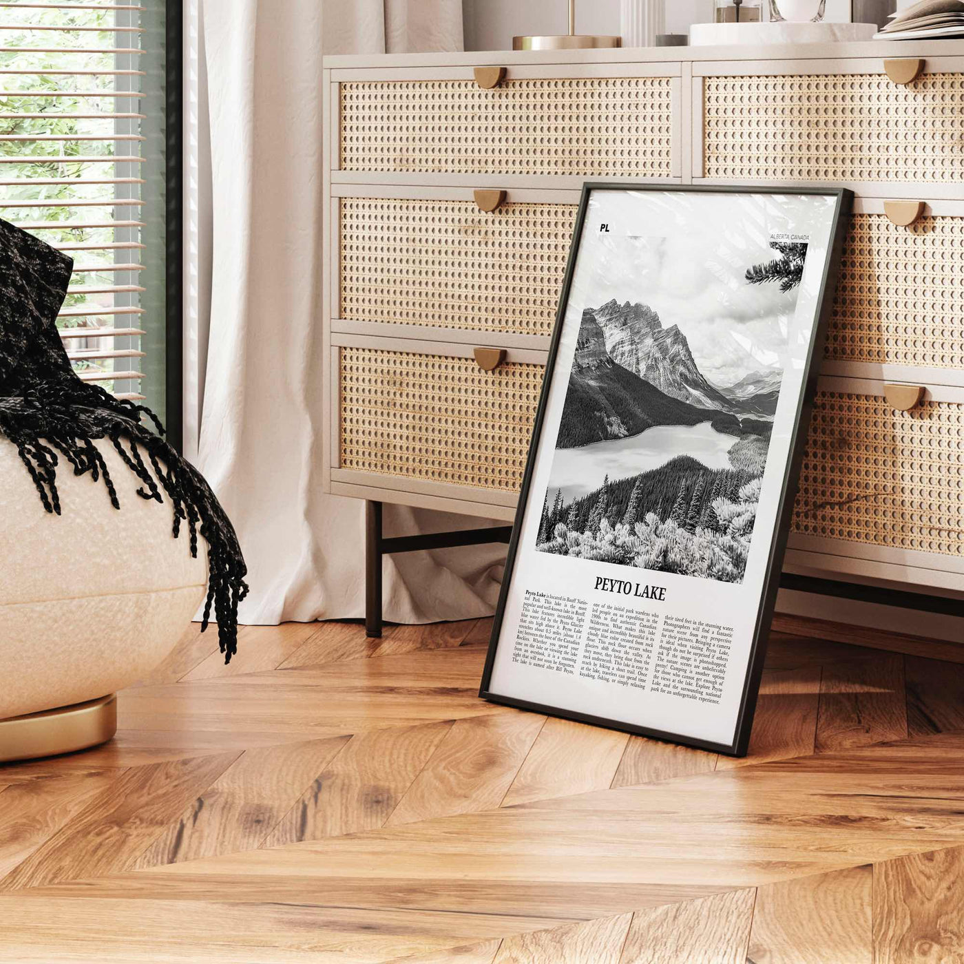 Peyto Lake Print Black and White, Peyto Lake Wall Art, Peyto Lake Poster, Peyto Lake Photo, Peyto Lake Wall Décor, Alberta, Canada