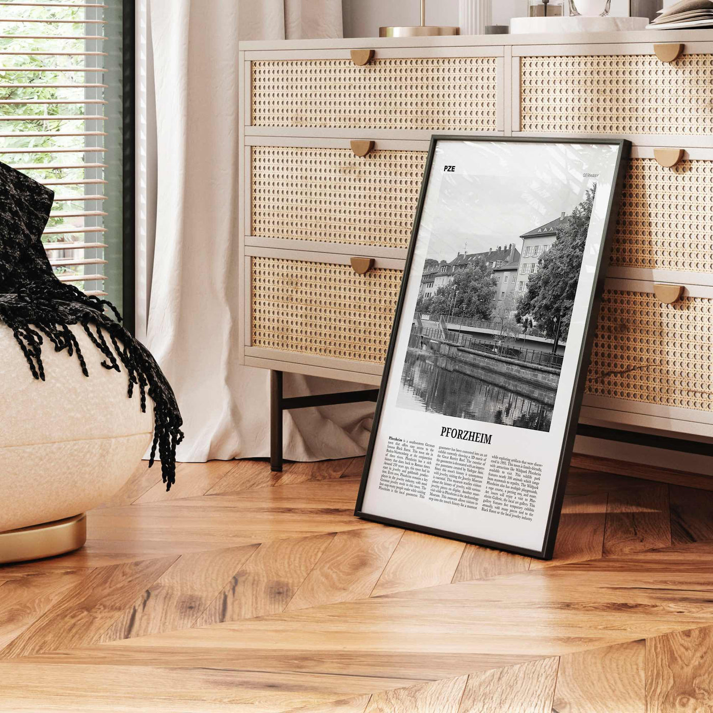 Pforzheim Print Black and White, Pforzheim Wall Art, Pforzheim Poster, Pforzheim Photo, Pforzheim Wall Décor, Pforzheim Map, Germany