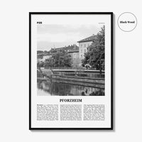 Pforzheim Print Black and White, Pforzheim Wall Art, Pforzheim Poster, Pforzheim Photo, Pforzheim Wall Décor, Pforzheim Map, Germany