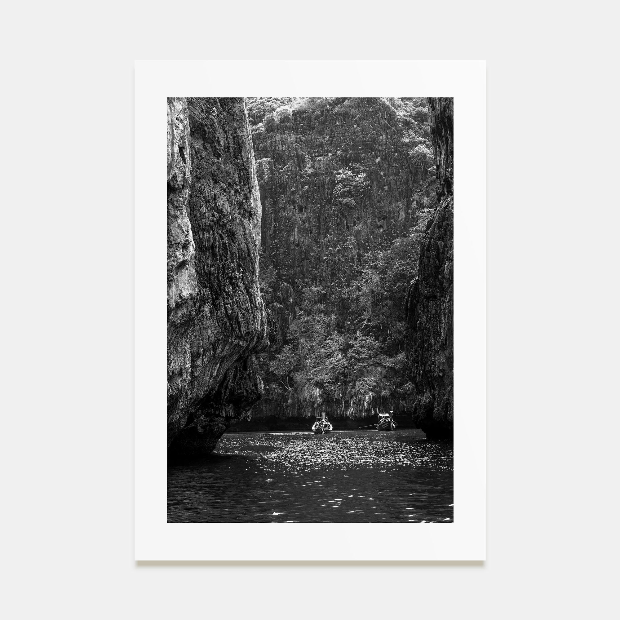 Phi Phi Islands Photo B&W Poster