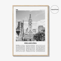 Philadelphia Print Black and White No 1, Philadelphia Wall Art, Philadelphia Poster, Philadelphia, Pennsylvania, USA United States