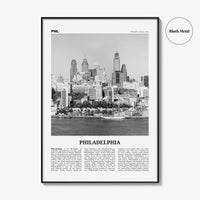 Philadelphia Print Black and White No 2, Philadelphia Wall Art, Philadelphia Poster, Philadelphia, Pennsylvania, USA United States