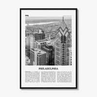 Philadelphia Print Black and White No 3, Philadelphia Wall Art, Philadelphia Poster, Philadelphia, Pennsylvania, USA United States