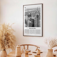 Philadelphia Print Black and White No 3, Philadelphia Wall Art, Philadelphia Poster, Philadelphia, Pennsylvania, USA United States