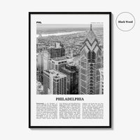 Philadelphia Print Black and White No 3, Philadelphia Wall Art, Philadelphia Poster, Philadelphia, Pennsylvania, USA United States